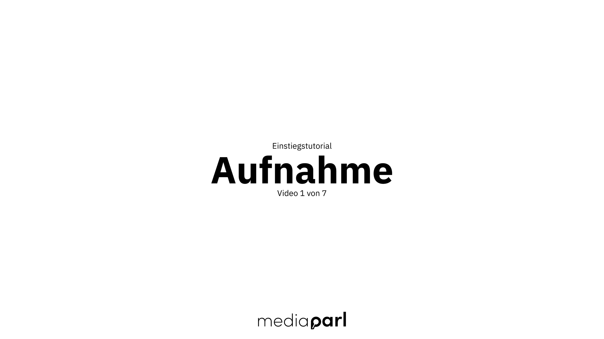 Aufnahme