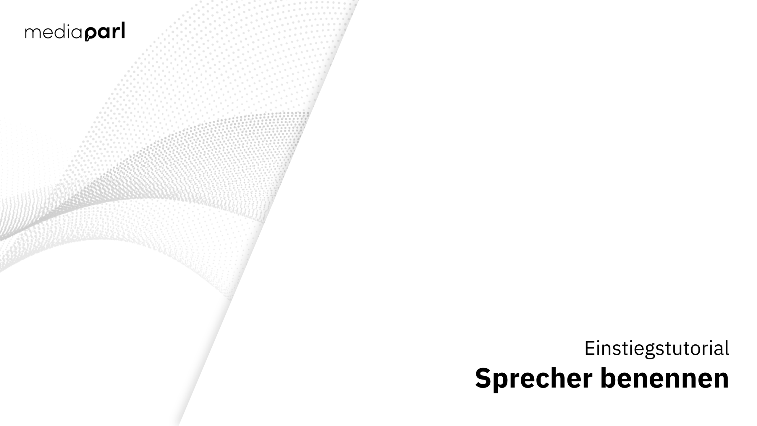 Sprecher benennen