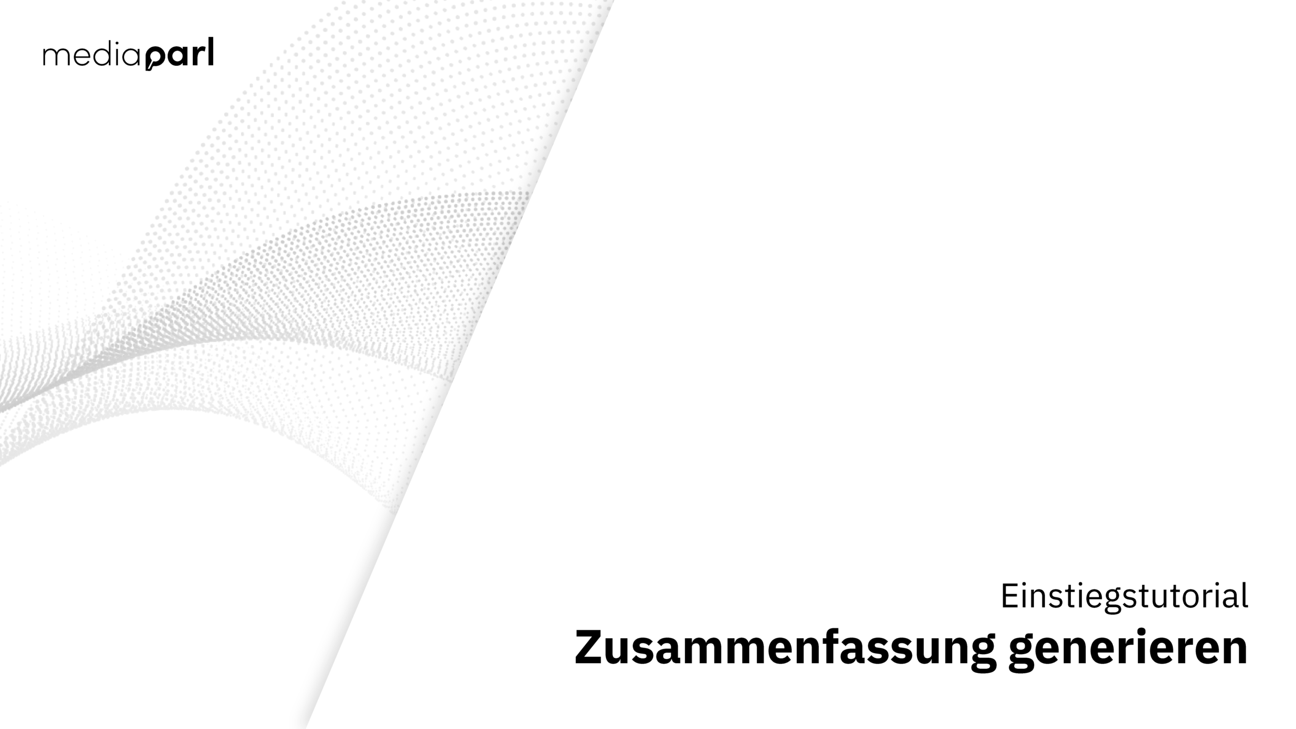 Zusammenfassung generieren
